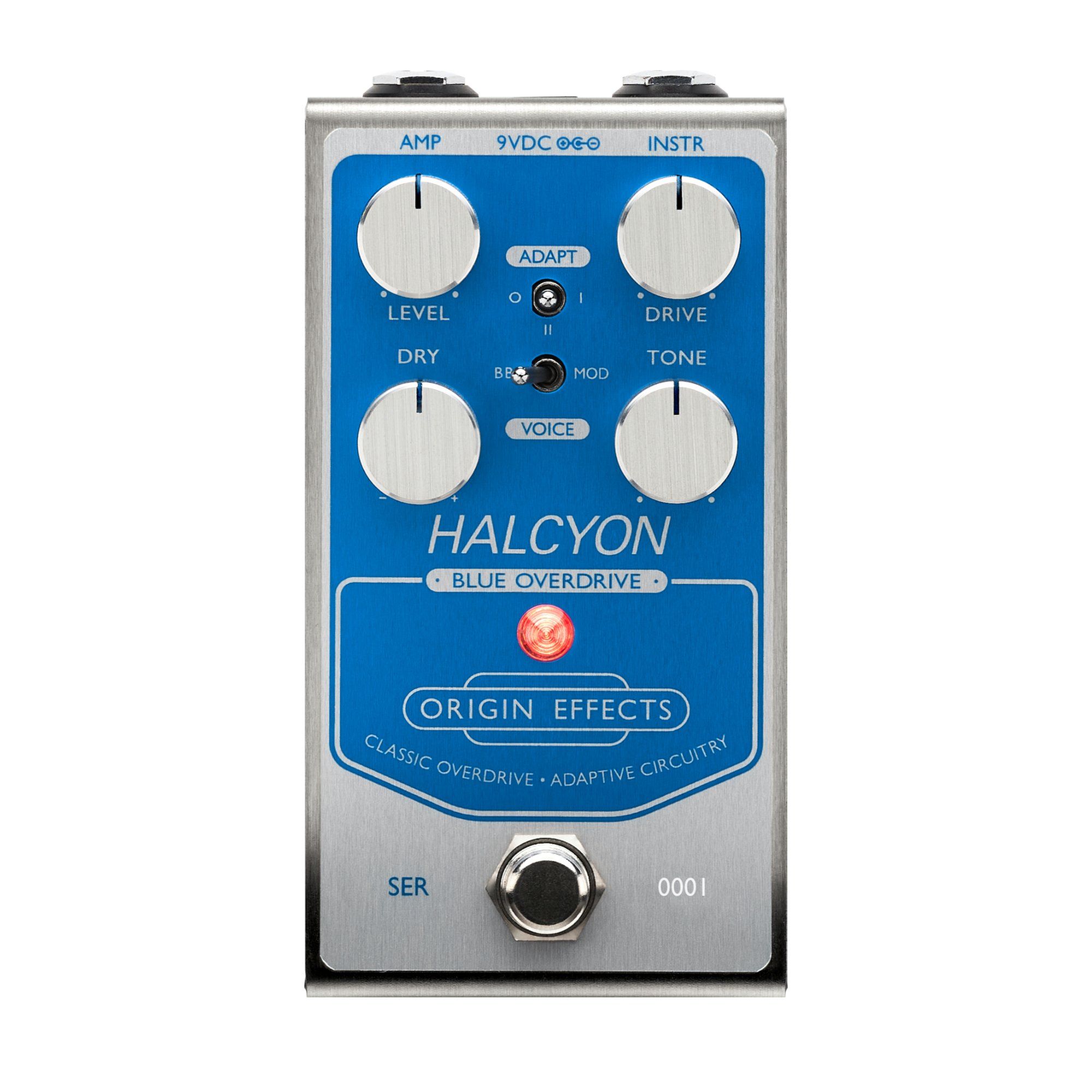 Origin Effects Halcyon Blue Overdrive Pedal - Andertons